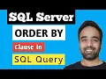 Order By Clause in SQL Server Server 2019 with examples