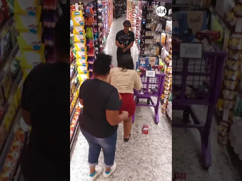 Enchendo o carrinho de graça no supermercado! 🛒 #sbt #desafio