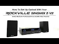 How To Set Up Rockville SINGMIX 5 V2 2000w Bluetooth Home Amp Mixer Receiver to a TV