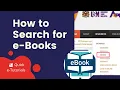 How to Search for USM Library e-Books collection