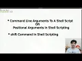 Command line arguments to a shell script positional arguments in shell scripting shift command
