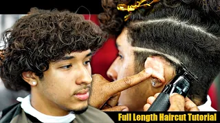 FULL LENGTH HAIRCUT TUTORIAL FRESHEST DROP FADE CURLY TOP