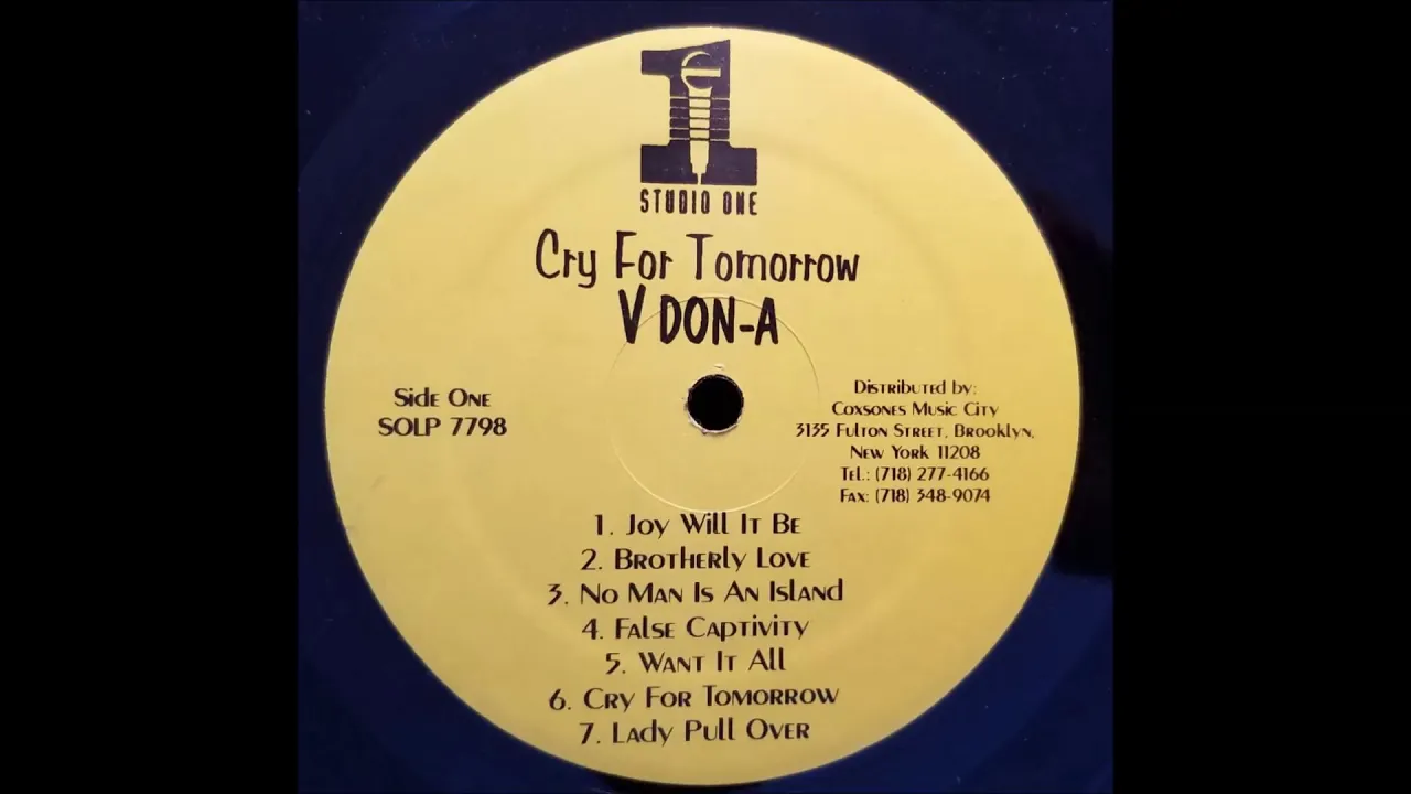 Don A V - Joy Will It Be - Studio One LP