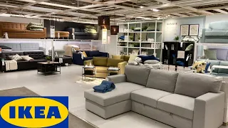 IKEA SLEEPER SOFAS COUCHES FUTONS FURNITURE HOME DECOR SHOP WITH ME SHOPPING STORE WALK THROUGH