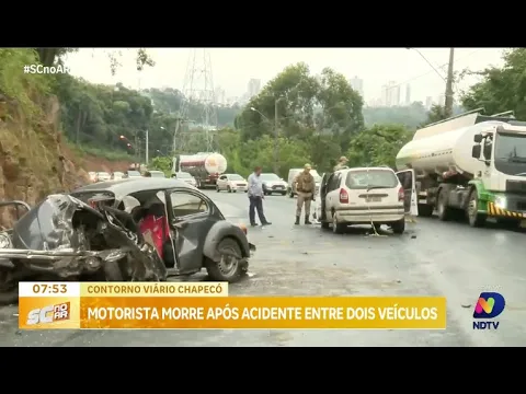 Tragédia no novo Contorno Viário de Chapecó: motorista morre em acidente