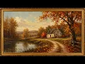 A Walk Through October 2 Hours of Autumn Landscape Art Relaxing Screensaver No Music