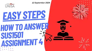SUS1501 ASSIGNMENT 4 ANSWERS EASY STEPS 2025 SEMESTER 2