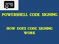 POWERSHELL CODESIGNING WITH SELF SIGNED CERTIFICATE HOW DOES IT WORK