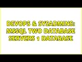 DevOps SysAdmins MSSQL Two Database Servers 1 Database 3 Solutions