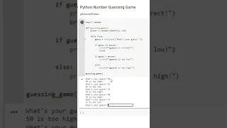 Python Number Guessing Game