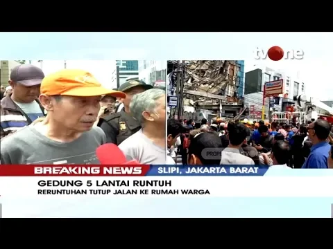 Gedung Lima Lantai Ambruk, Warga: Masih Baru, Namun Konstruksinya Kurang Bagus