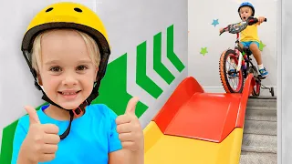 كريس ومغامرة زحليقة السلم   قصص مضحكة للأطفال  دندنها