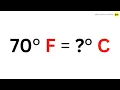 What is 70 degrees Fahrenheit in Celsius - QnA Explained