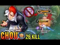 Download Lagu 26 Kills!! Powerful Offlane Chou MVP 16.0 Points!! - Build Top 1 Global Chou ~ MLBB