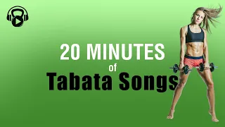 20 MINUTES of TABATA SONGS 2025 w Tabata Timer