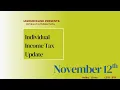 Iowa Tax Webinar Individual Income Tax Update