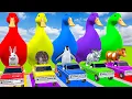 Download Lagu Long Slide Game With Elephant Gorilla Buffalo Hippopotamus Tiger 3d Animal Game Funny 3d Animals