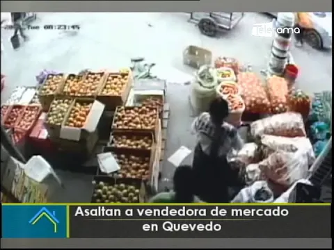 Asaltan a vendedora de mercado en Quevedo