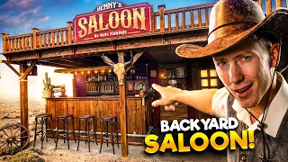 I Transformed My Backyard into a WESTERN SALOON!