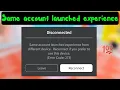 Roblox same account launched experience from different device error code 273