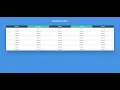 Responsive Table HTML CSS Animation