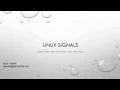 Signals in Linux