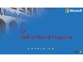 C HelloWorld Program