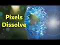 Pixels dissolve effect with Geometry Nodes in Blender - Tutorial