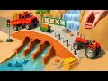 Download Lagu DIY Mini Truck Builds Brick \u0026 Metal Railing 3-Compartment Dam | Fun Construction Science Project
