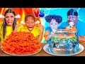 FROZEN VS HOT FOOD CHALLENGE | The Prince Family Clubhouse