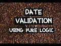 Date Validation Using Basic Logic Java