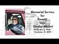 Memorial Service for Donald Don Michel at Faribault Fourth Ave United Methodist Church