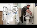HOMLAND Raised Toilet Seat with Handles Review - Adjustable Toilet Seat Riser for Seniors