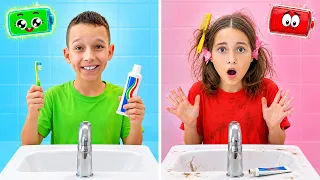 Sofia and Max Start Their Morning Right