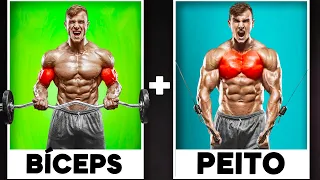 COMPLETE BICEPS and CHEST Workout Sheet (Exercises + Series)