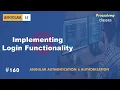 Implementing Login Functionality Authentication Authorization A Complete Angular Course