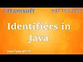 java identifiers identifiers in java identifiers in java in hindi java identifires in hindi