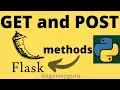Python Flask Tutorial for Beginners Get and Post Methods