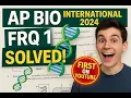 AP Bio Test International 2024 FRQ Q 1 solved
