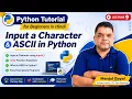 Python Tutorial for Beginners in Hindi Logical Operators ASCII ord Function Lecture 9