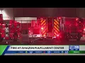 Fire at Lexington Amazon fulfillment center