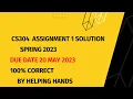 CS304 assignment 1 solution 2023 spring 2023 by helping hands
