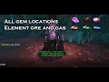 Ark Fjordur Green Blue and Red gem element ore and condense gas locations