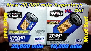 Walmart 20 000 mile Supertech MP4967 Oil Filter Cut Open vs Supertech ST4967 Oil Filter Cut Open