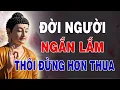 Download Lagu ĐỜI NGƯỜI NGẮN NGỦI, ĐỪNG VÌ HƠN THUA Mà Vác Thêm Muộn Phiền