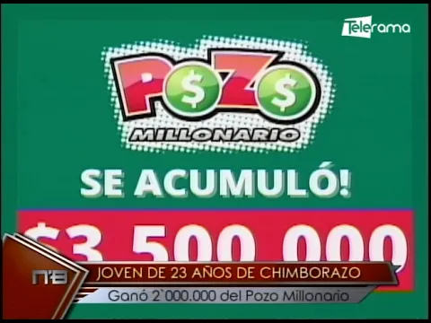 Joven de 23 años de Chimborazo ganó 2'000.000 del Pozo Millonario