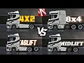 Truckers of Europe 3 All Truck chasis EXPLAINED L 6X2 Midlift vs Taglift