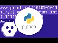 How do you express binary literals in Python