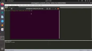 Tutorial simple hello world in python with ubuntu 20 04 and sublime text