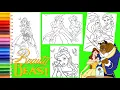Coloring Disney Beauty the Beast - Princess Belle Coloring Pages for kids